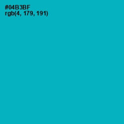 #04B3BF - Bondi Blue Color Image