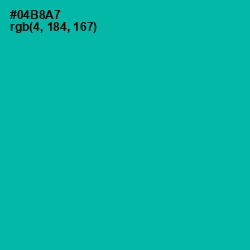 #04B8A7 - Persian Green Color Image