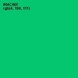 #04C66F - Malachite Color Image