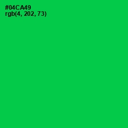 #04CA49 - Malachite Color Image