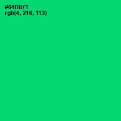 #04D871 - Malachite Color Image