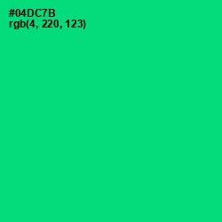 #04DC7B - Spring Green Color Image