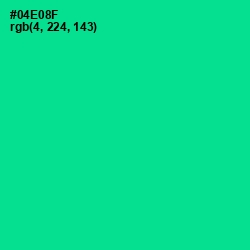 #04E08F - Caribbean Green Color Image