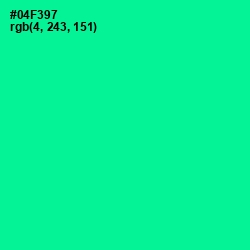 #04F397 - Caribbean Green Color Image