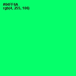 #04FF6A - Spring Green Color Image