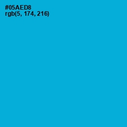 #05AED8 - Cerulean Color Image