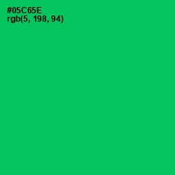 #05C65E - Malachite Color Image