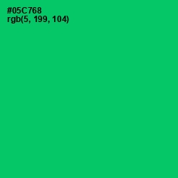 #05C768 - Malachite Color Image