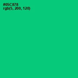 #05C878 - Malachite Color Image