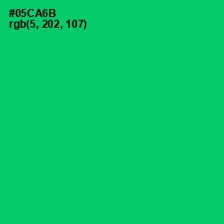 #05CA6B - Malachite Color Image