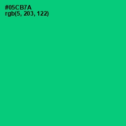 #05CB7A - Malachite Color Image