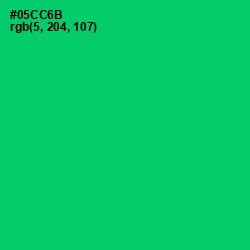 #05CC6B - Malachite Color Image