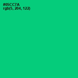 #05CC7A - Malachite Color Image