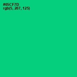 #05CF7D - Malachite Color Image