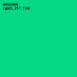 #05D986 - Caribbean Green Color Image