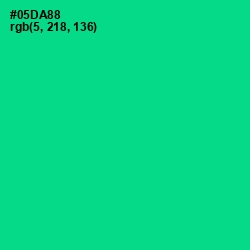 #05DA88 - Caribbean Green Color Image