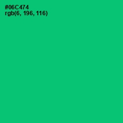 #06C474 - Malachite Color Image