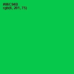 #06C94B - Malachite Color Image