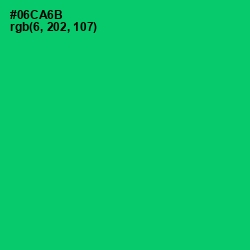 #06CA6B - Malachite Color Image