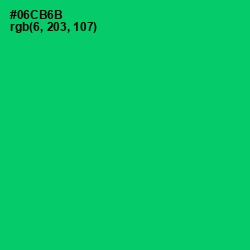#06CB6B - Malachite Color Image