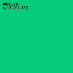 #06CC7A - Malachite Color Image