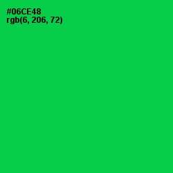 #06CE48 - Malachite Color Image