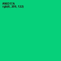 #06D17A - Malachite Color Image