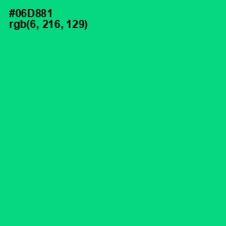 #06D881 - Caribbean Green Color Image