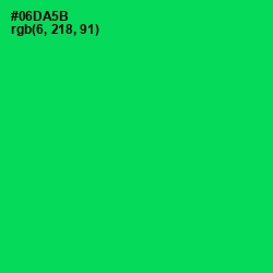 #06DA5B - Malachite Color Image