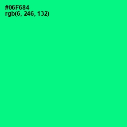 #06F684 - Caribbean Green Color Image