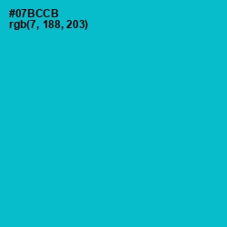 #07BCCB - Cerulean Color Image