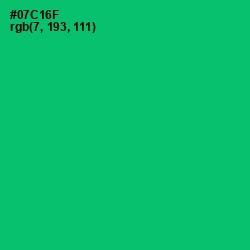 #07C16F - Malachite Color Image