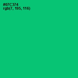 #07C374 - Malachite Color Image