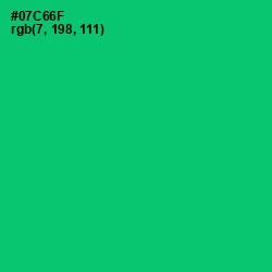 #07C66F - Malachite Color Image