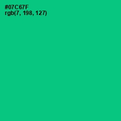 #07C67F - Malachite Color Image