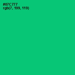 #07C777 - Malachite Color Image