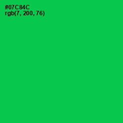 #07C84C - Malachite Color Image