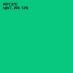 #07C87E - Malachite Color Image