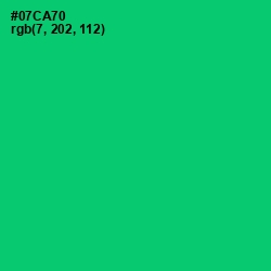 #07CA70 - Malachite Color Image