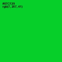 #07CF29 - Green Color Image