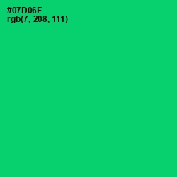 #07D06F - Malachite Color Image