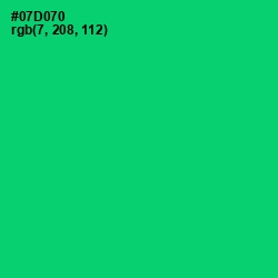 #07D070 - Malachite Color Image
