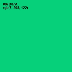 #07D07A - Malachite Color Image