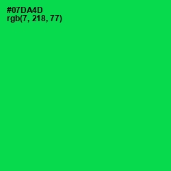 #07DA4D - Malachite Color Image