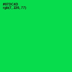 #07DC4D - Malachite Color Image