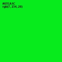 #07EA1C - Green Color Image