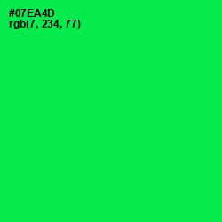 #07EA4D - Malachite Color Image