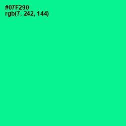 #07F290 - Caribbean Green Color Image