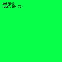 #07FE49 - Malachite Color Image