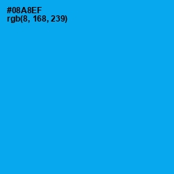 #08A8EF - Cerulean Color Image